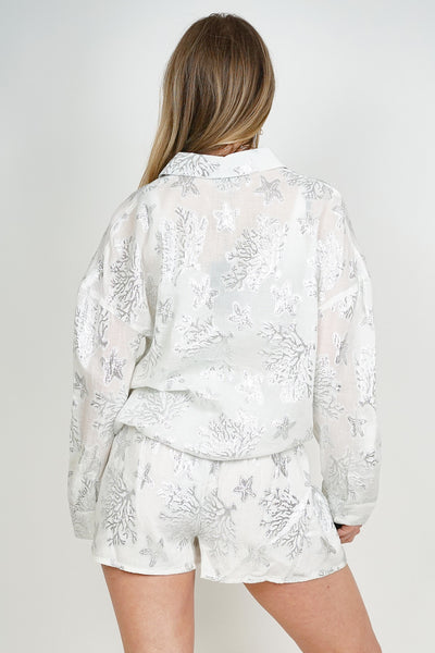 Silver Starfish Blouse
