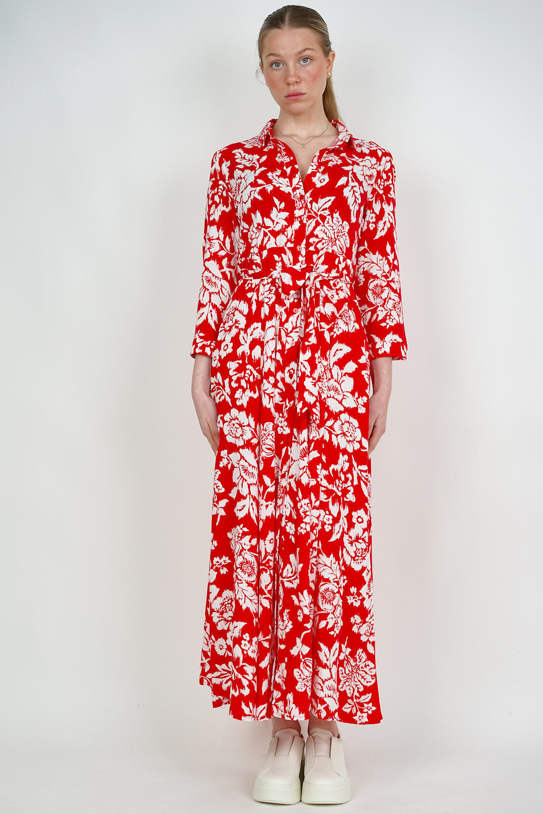 Goa Shirt Dress Red