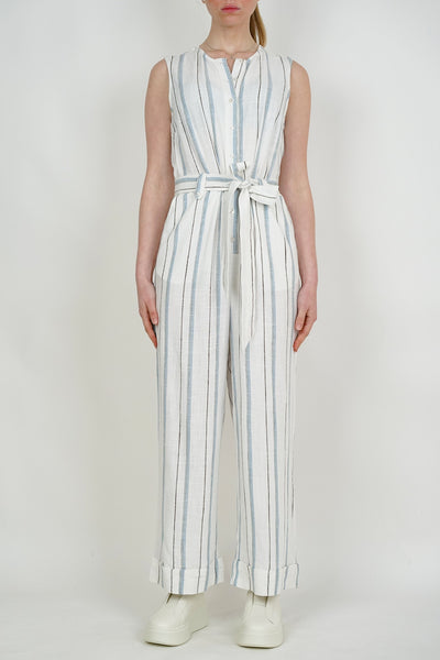 Linen Jumpsuit Stripe