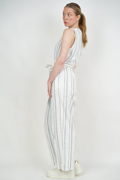 Linen Jumpsuit Stripe