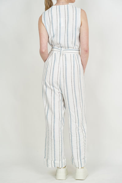 Linen Jumpsuit Stripe