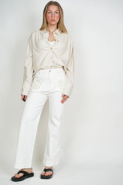 Gold Button Starfish Blouse