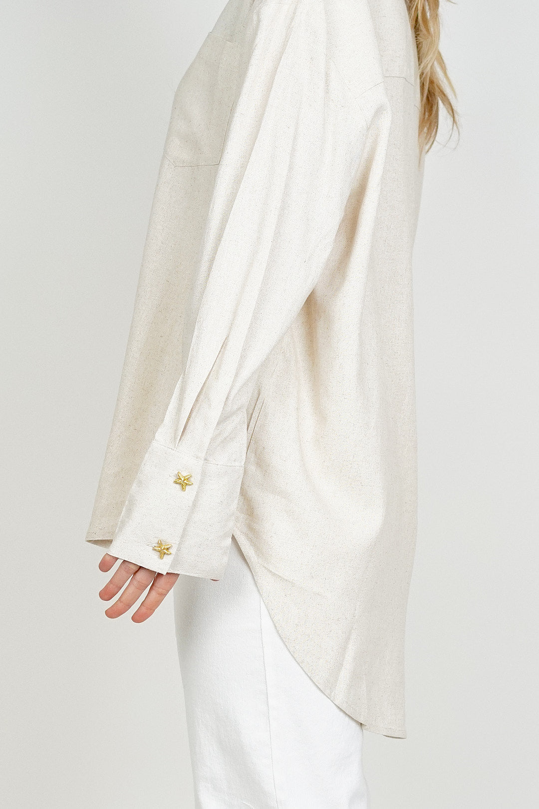 Gold Button Starfish Blouse