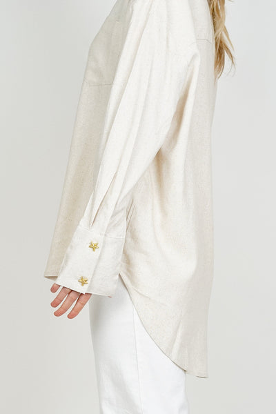 Gold Button Starfish Blouse
