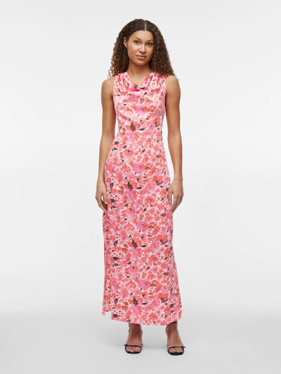 Satin Floral Dress