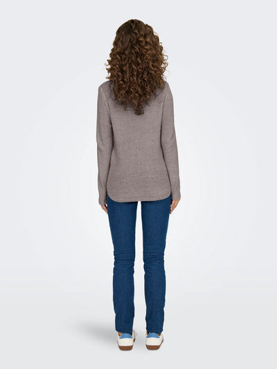 Geena Long Sleeve Jumper Taupe