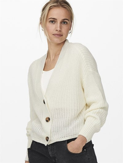 Cropped Cardi Cream
