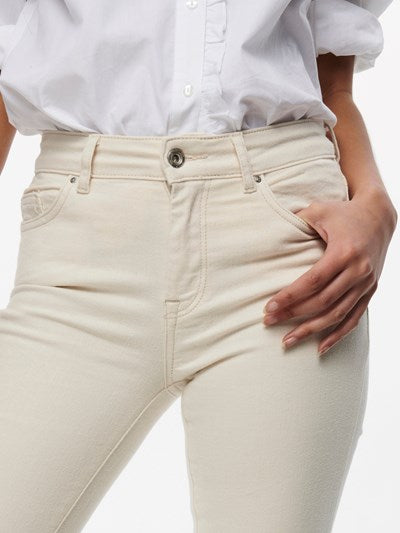 Blush Flair Jeans - Cream 30 Leg