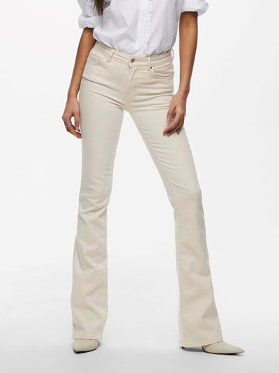 Blush Flair Jeans - Cream 32 Leg