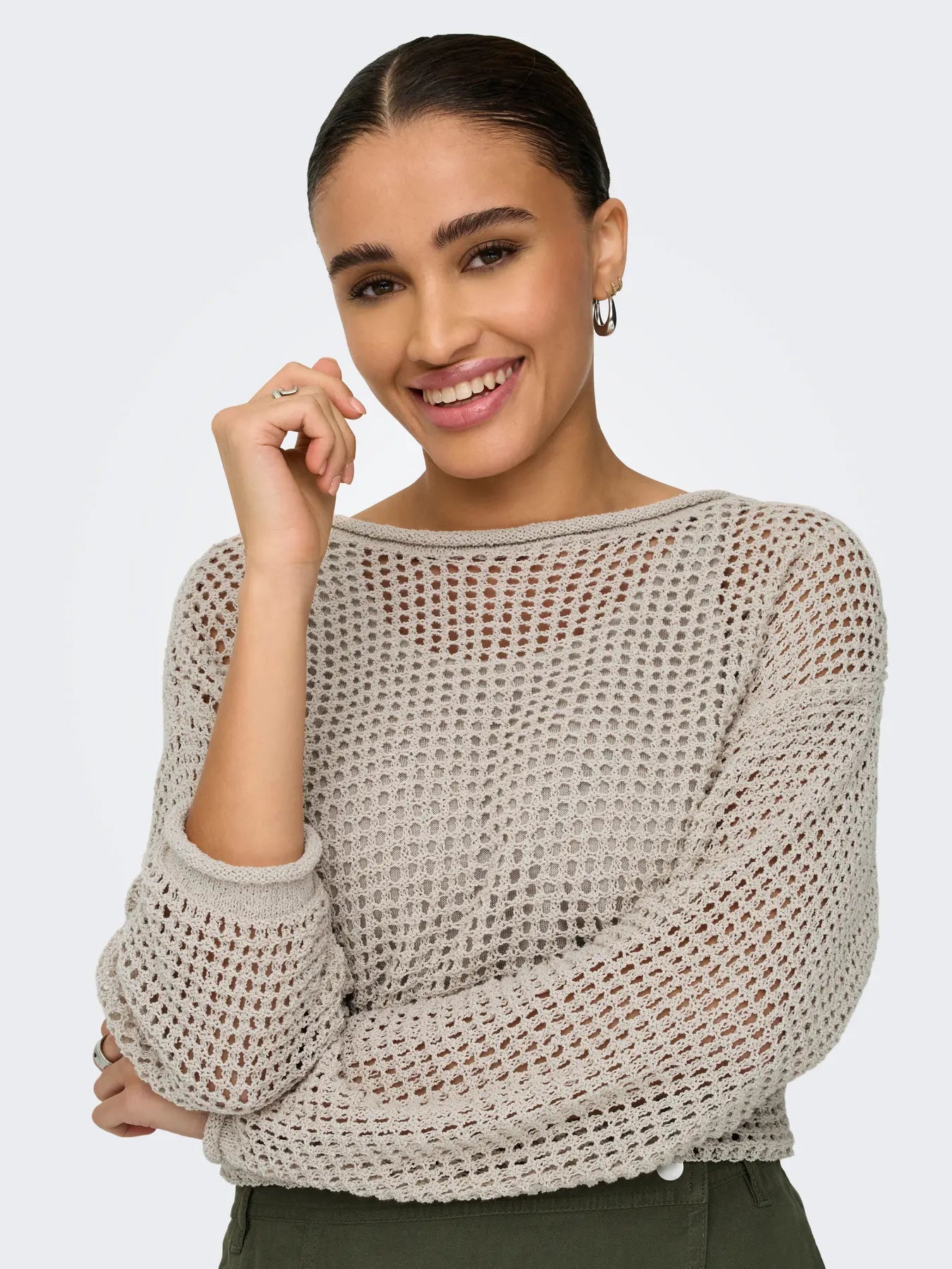 Siena Net Jumper Cream