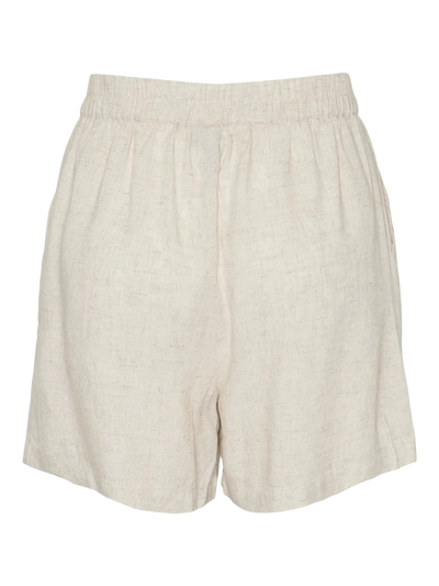 Linen Shorts Beige