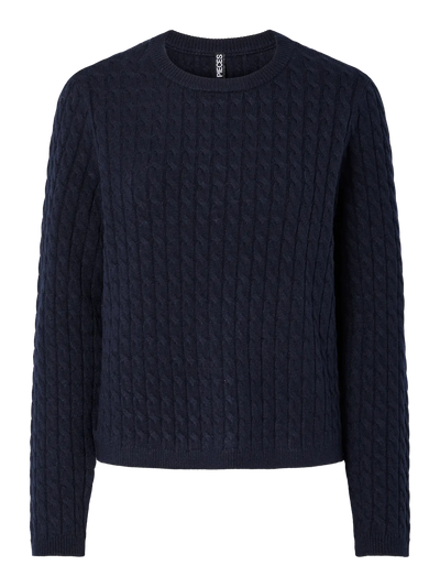 Soft Rope Knit Jumper Navy