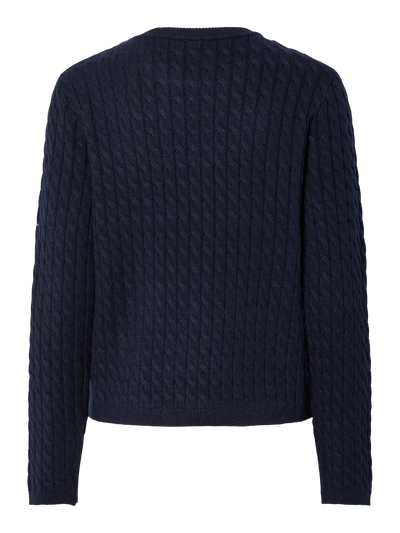 Soft Rope Knit Jumper Navy