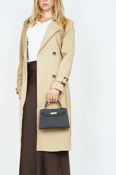 K22cm Kelly Bag Black