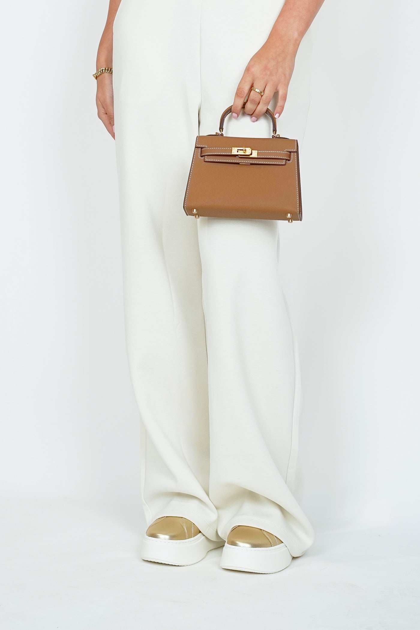 Platform Pumps Subtle Gold