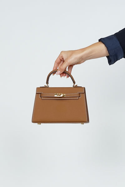 K22cm Kelly Bag Chocolate