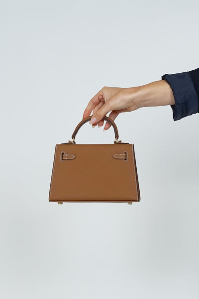 K22cm Kelly Bag Chocolate