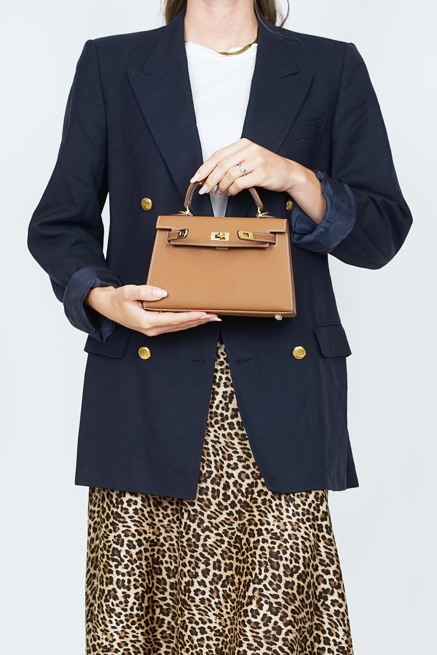 K22cm Kelly Bag Chocolate