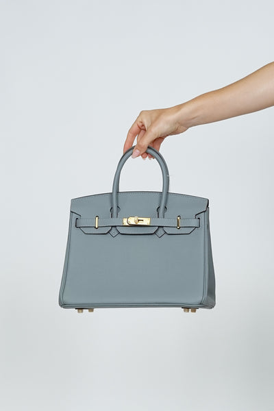 B30cm Togo Leather Bag Pale Blue