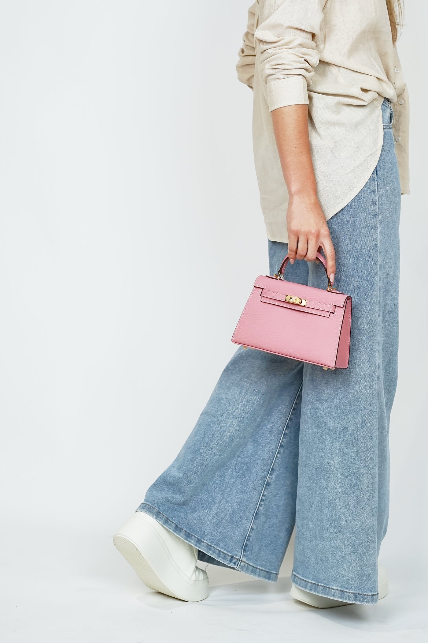 K19cm Kelly Bag Pink