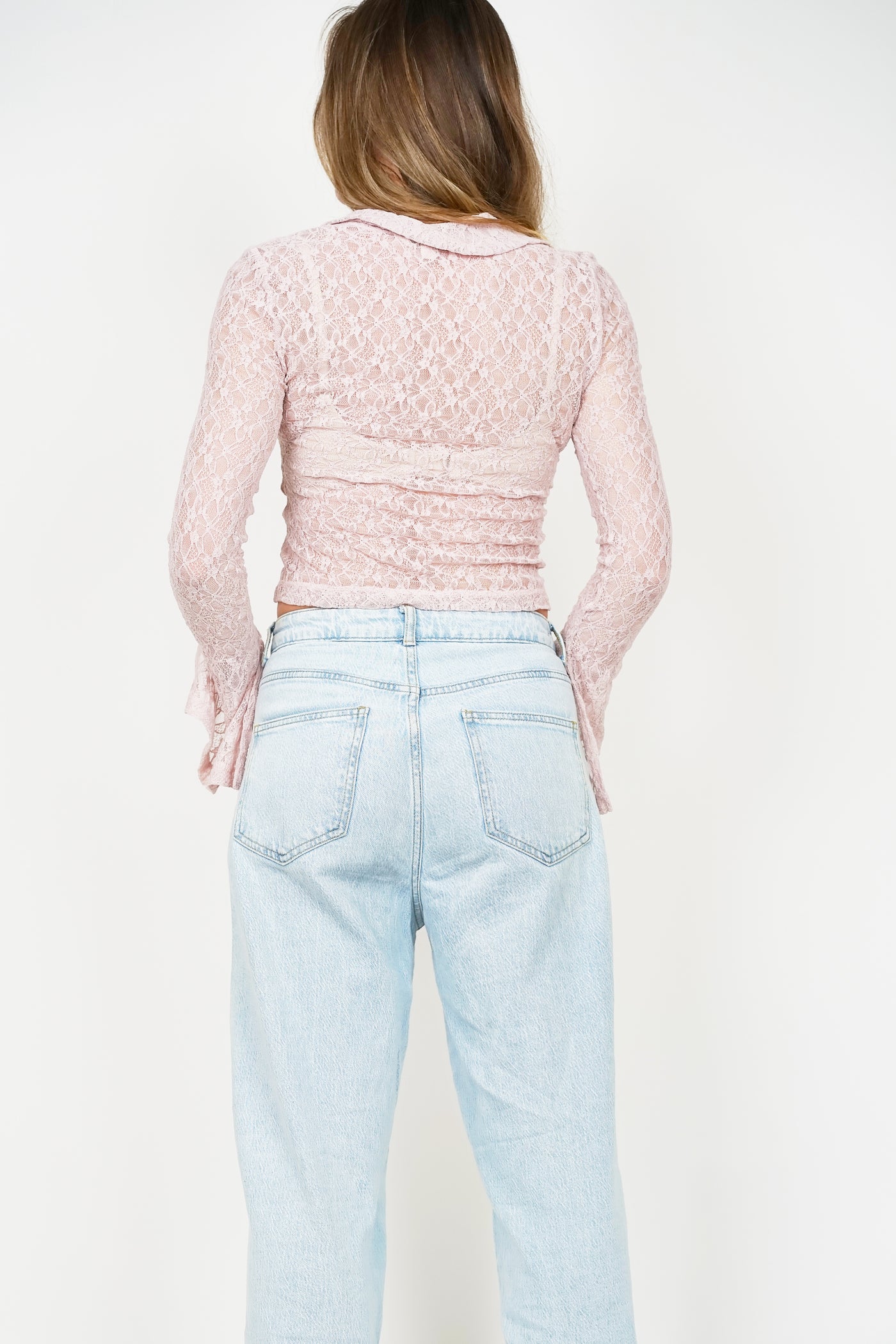 Pulse Lace Top Blush