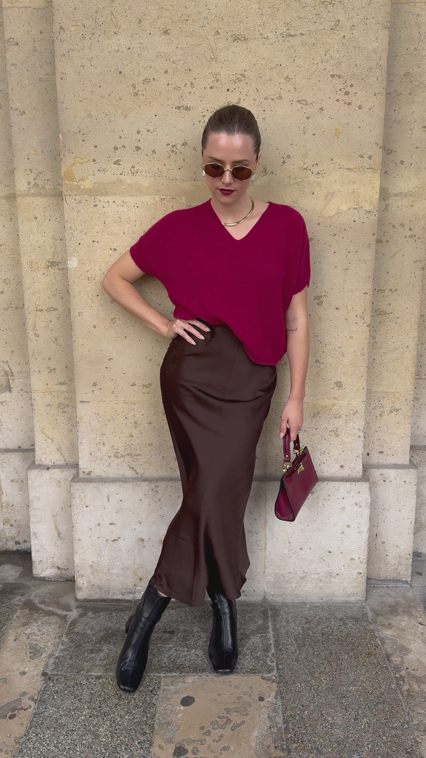 Viellette Maxi Skirt Chocolate