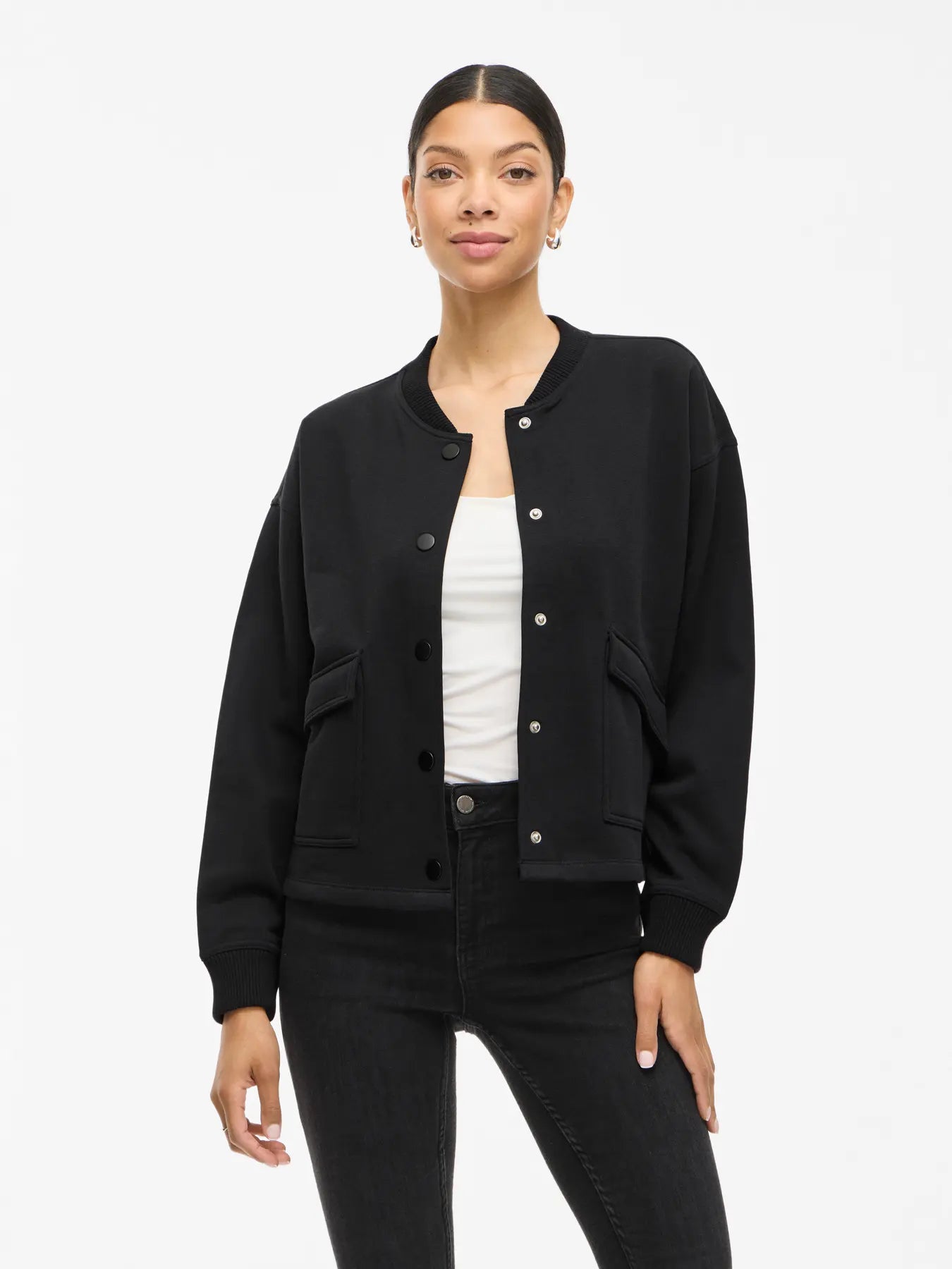 Odessia Jersey Jacket Black