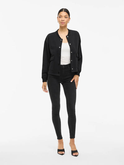 Odessia Jersey Jacket Black