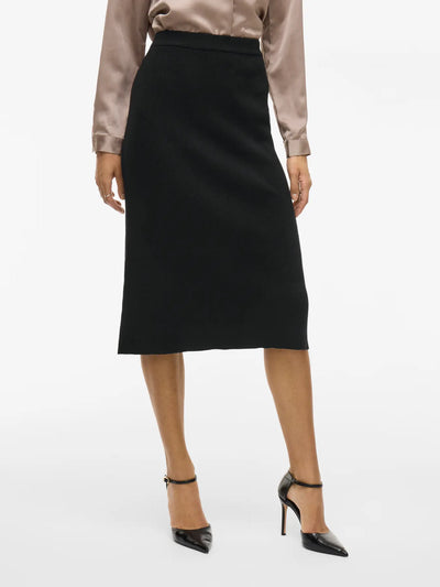 Kate Knitted Skirt Black