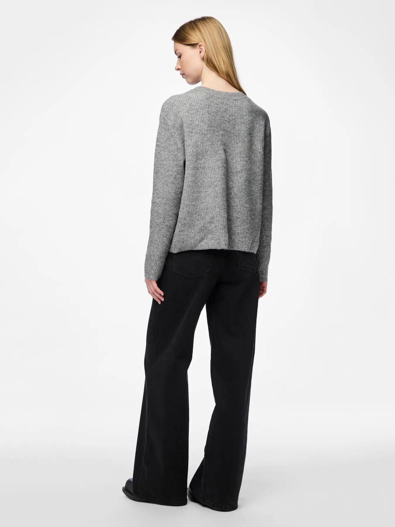 Bow Front Cardigan Grey