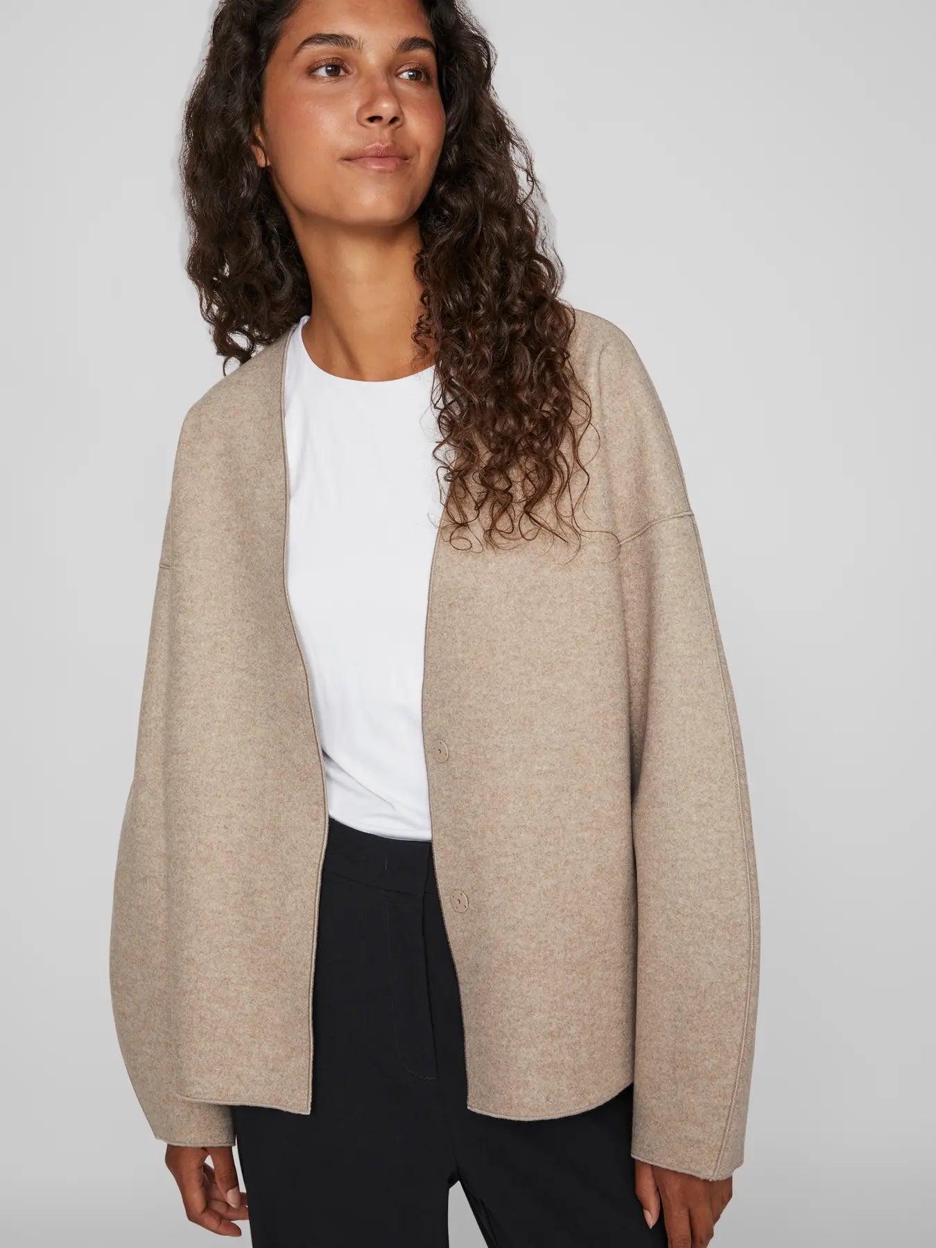 Edge to Edge Jacket Oatmeal