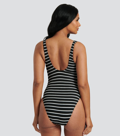 Crinkle Swimsuit Stripe