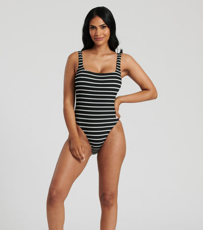 Crinkle Swimsuit Stripe