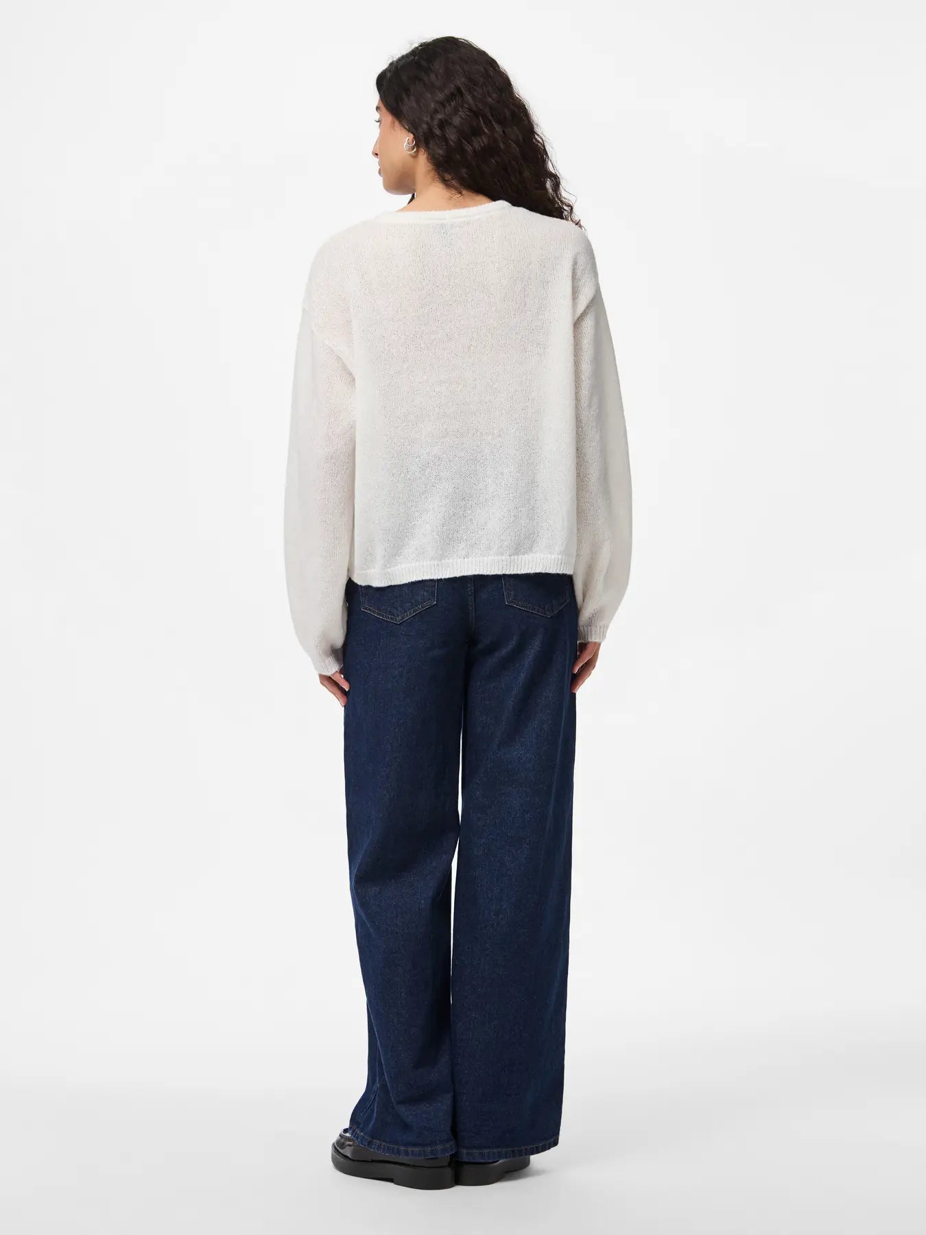 Ida Crew Neck Jumper White