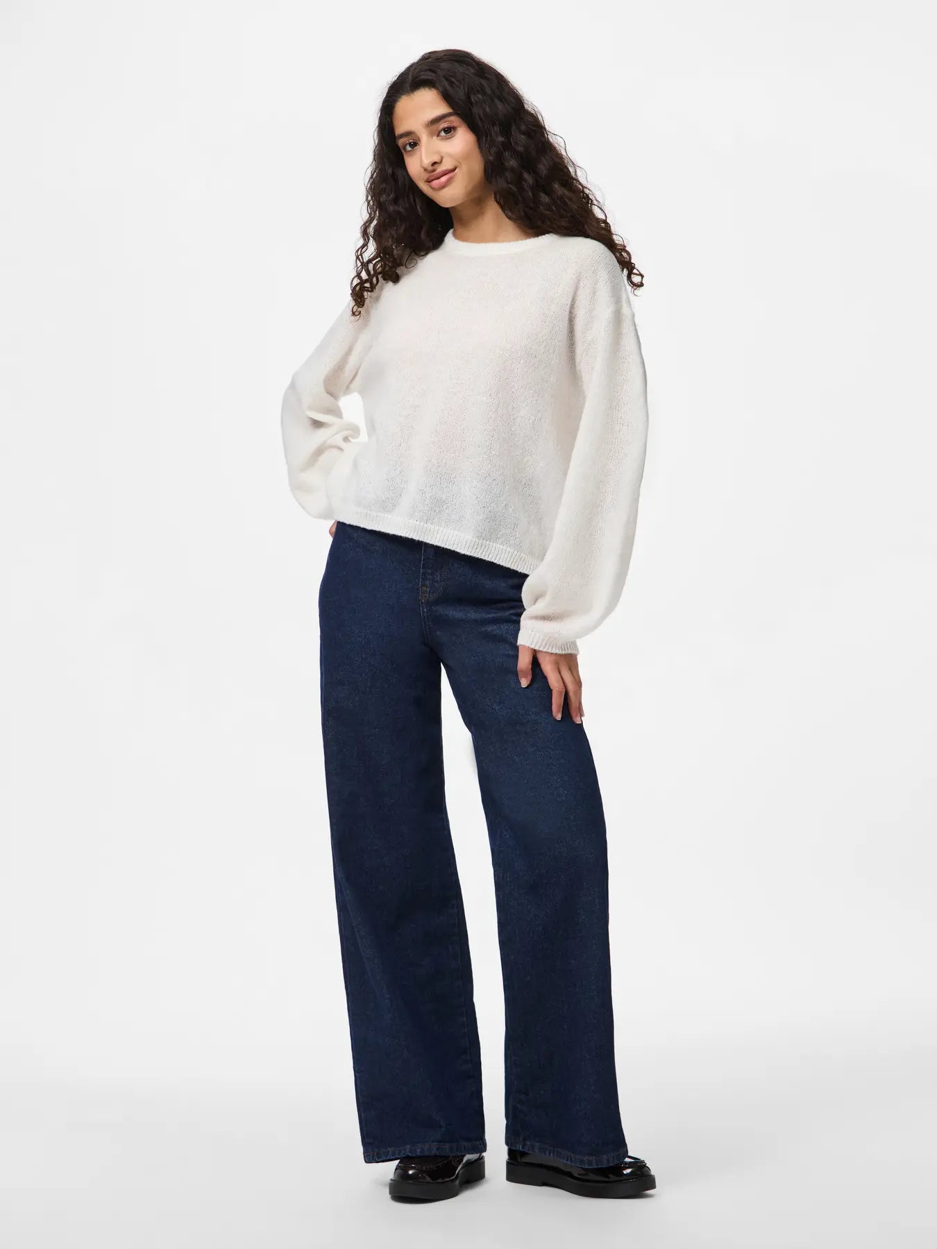 Ida Crew Neck Jumper White