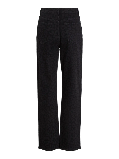 Animal Print Jeans Black/Black