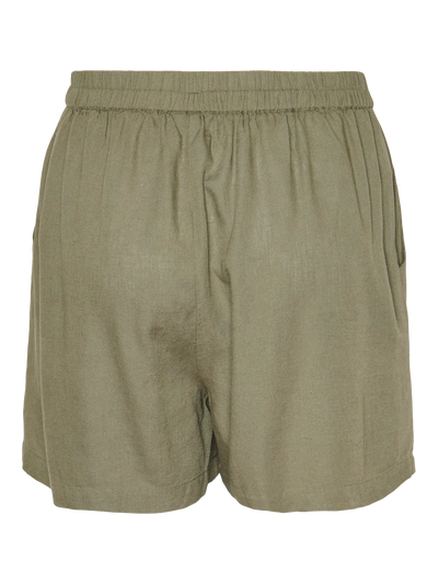 Linen Shorts Khaki