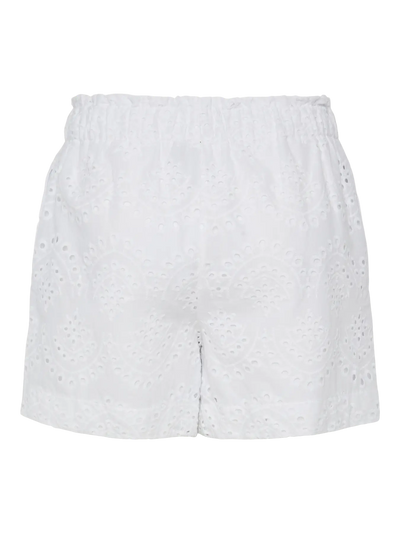 Broiderie Anglaise Shorts White
