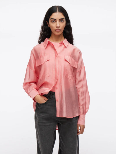 Elevated Coral Blouse