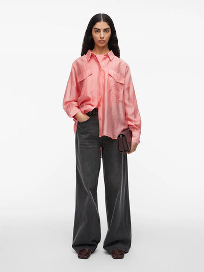 Elevated Coral Blouse