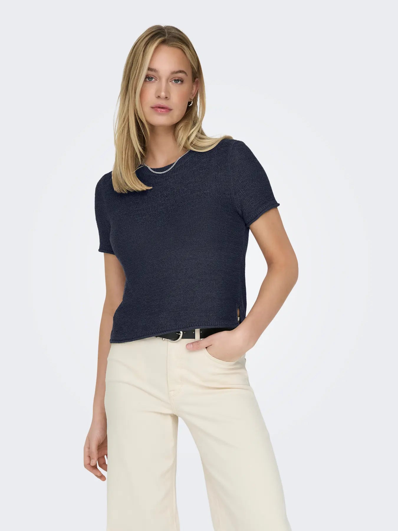 Short Sleeve Knit Ink