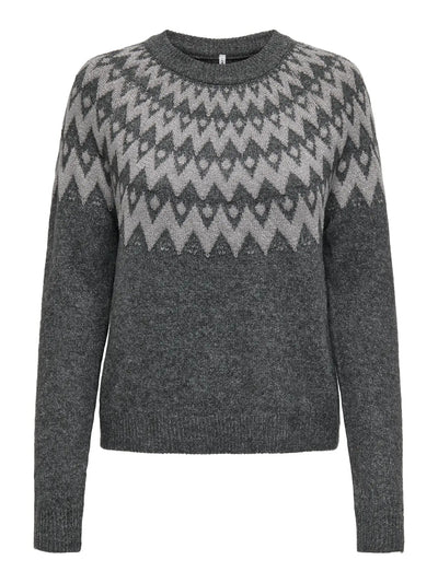 O-Neck Glitter Knit