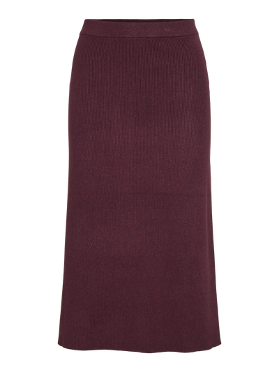 Kate Knitted Skirt Claret