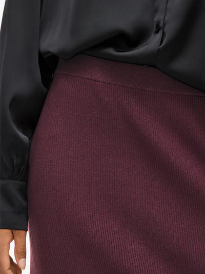 Kate Knitted Skirt Claret