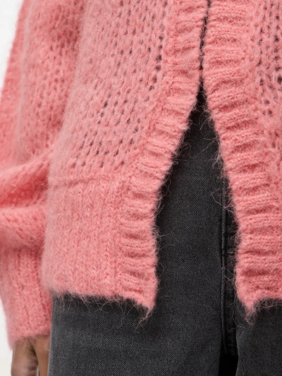 Elevated Coral Cardigan