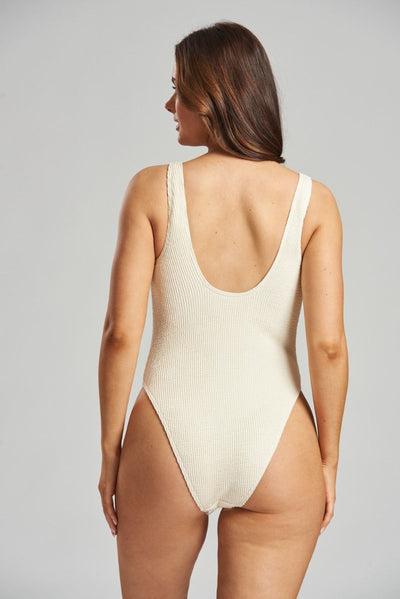 Crinkle Swimsuit Cream