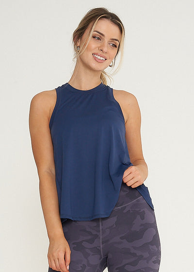 SportsLuxe Open Back Tee Night